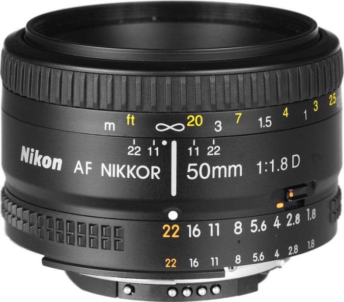 Объектив Nikon 50mm f/1.8D AF Nikkor