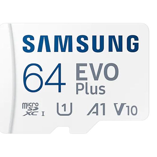 Карта памяти micro SDXC 64Gb Samsung EVO Plus UHS-I U1 A1 + ADP 130Mb/s