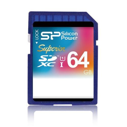 Карта памяти SILICON POWER Superior SDXC 64GB Class 10 UHS-I U1 (85/40 Mb/s) (SP064GBSDXCU1V10)