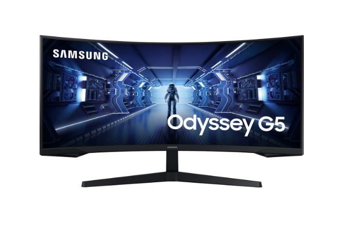 Монитор игровой Samsung Odyssey G5 34" VA черный C34G55TWWI